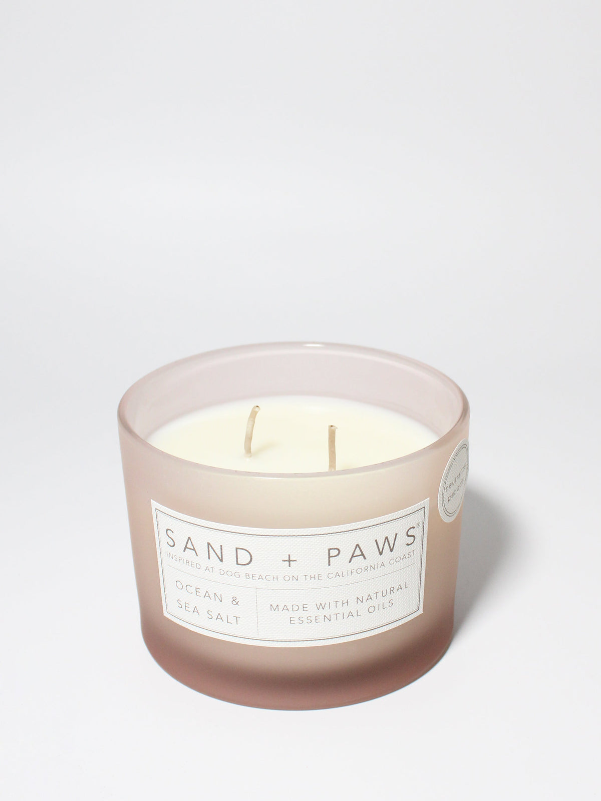 Sand + Paws Ocean & Sea Salt 12 oz scented candle