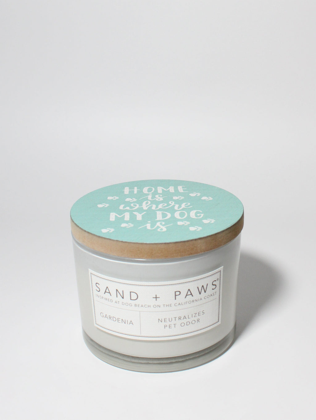 Sand + Paws Gardenia 12 oz scented candle