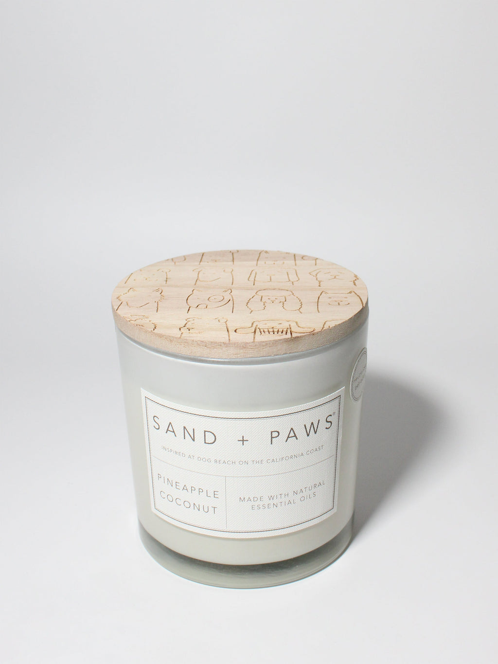 Sand + Paws Pineapple Coconut 21 oz scented candle