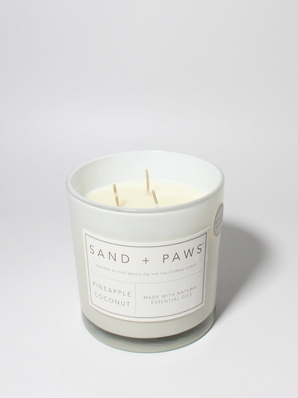 Sand + Paws Pineapple Coconut 21 oz scented candle