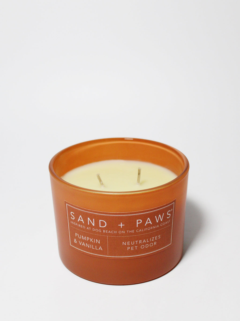 Sand + Paws Pumpkin & Vanilla 12 oz scented candle