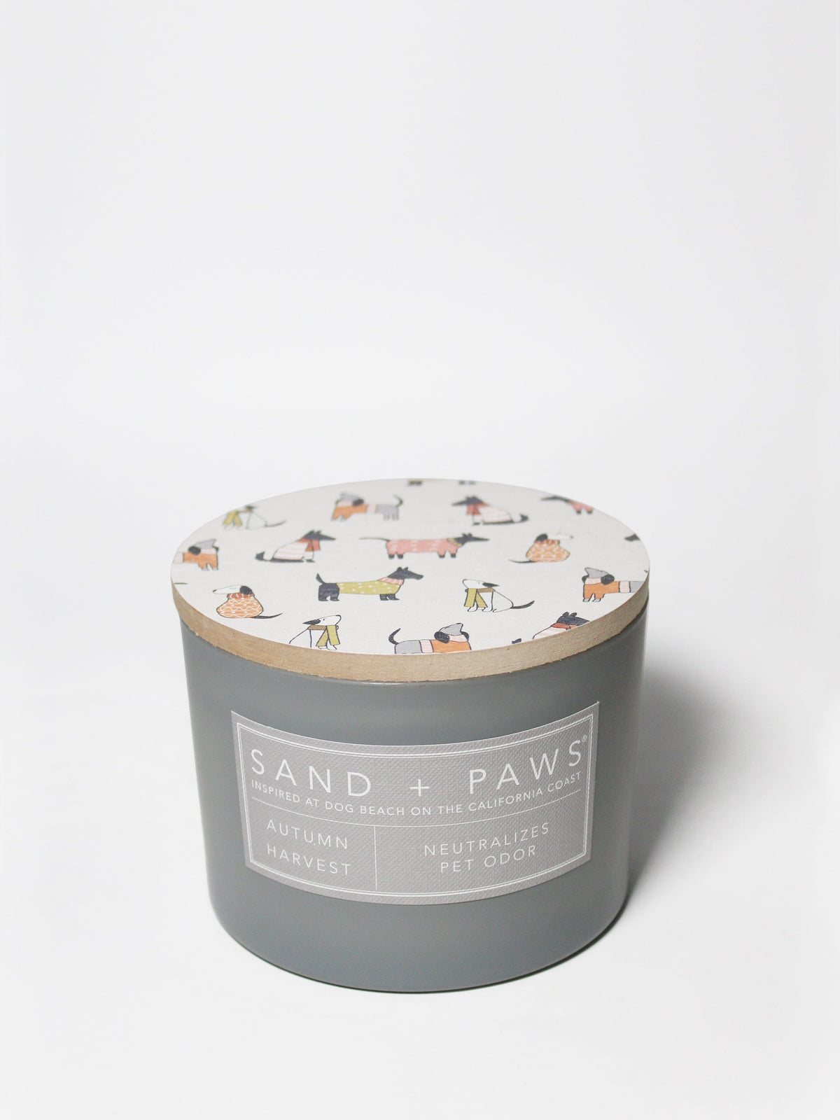 Sand + Paws Autumn Harvest 12 oz scented candle