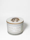 Sand + Paws Vanilla & Amber 12 oz scented candle